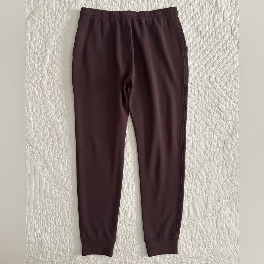 Quince Women’s SuperSoft Fleece Joggers Sweatpants Dried Fig Small - Picture 3 of 11